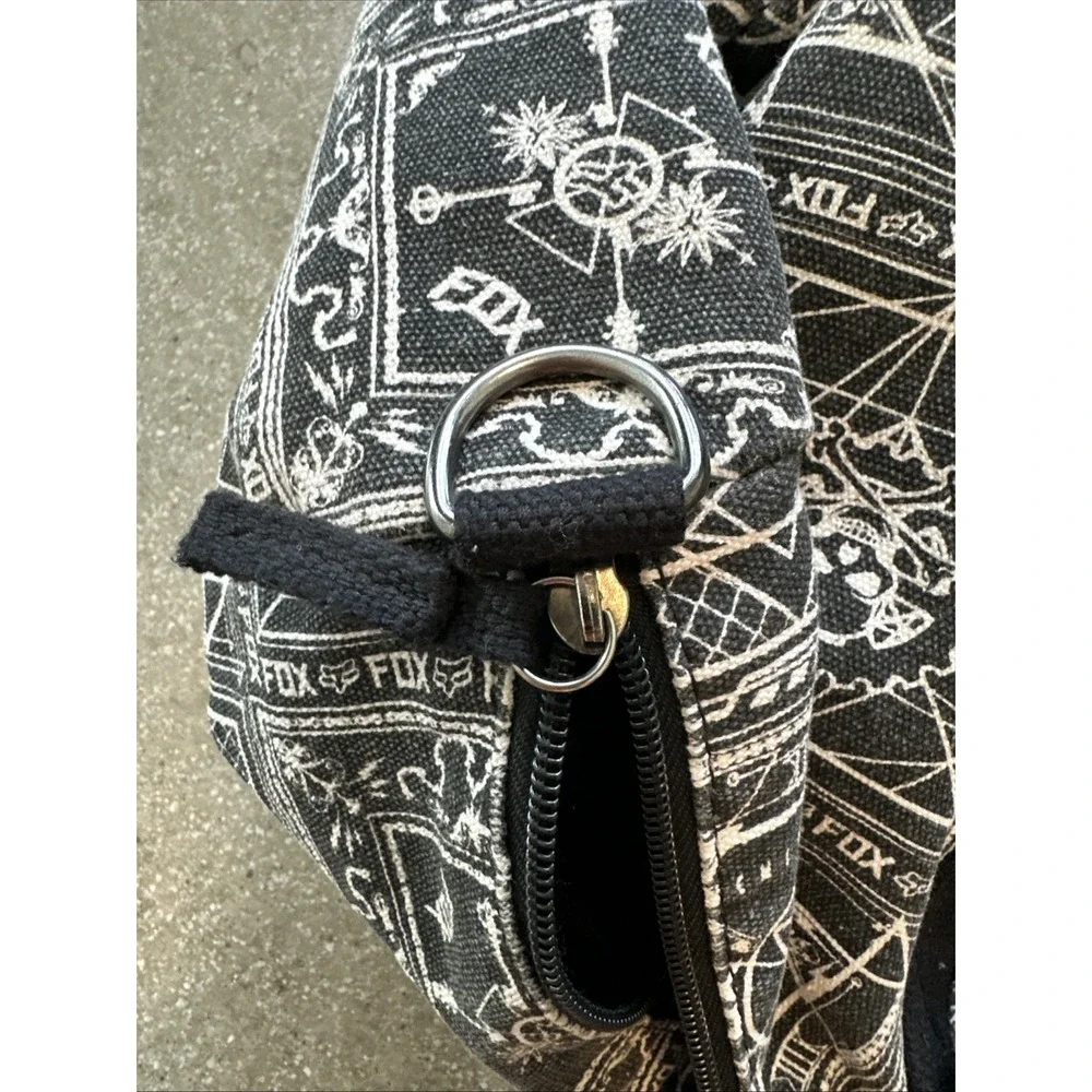 Fox Racing Mini-Duffle Bag Carry AOP Skulls Latitude Canvas Lined W/O Strap*‎